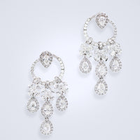 Sparkling Chandelier Diamond Earrings - Benny's Gems Creations