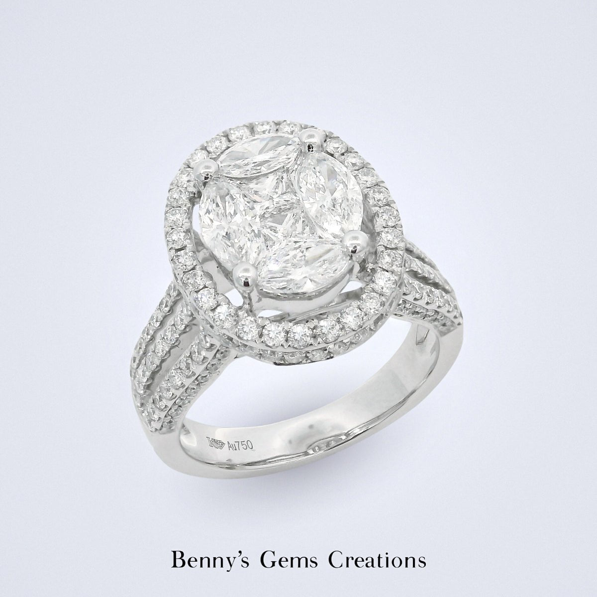 Sparkling Illusion Diamond Ring - Benny's Gems Creations