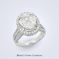 Sparkling Illusion Diamond Ring - Benny's Gems Creations