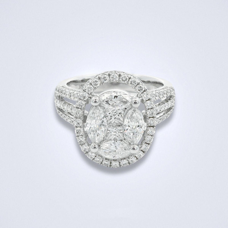 Sparkling Illusion Diamond Ring - Benny's Gems Creations