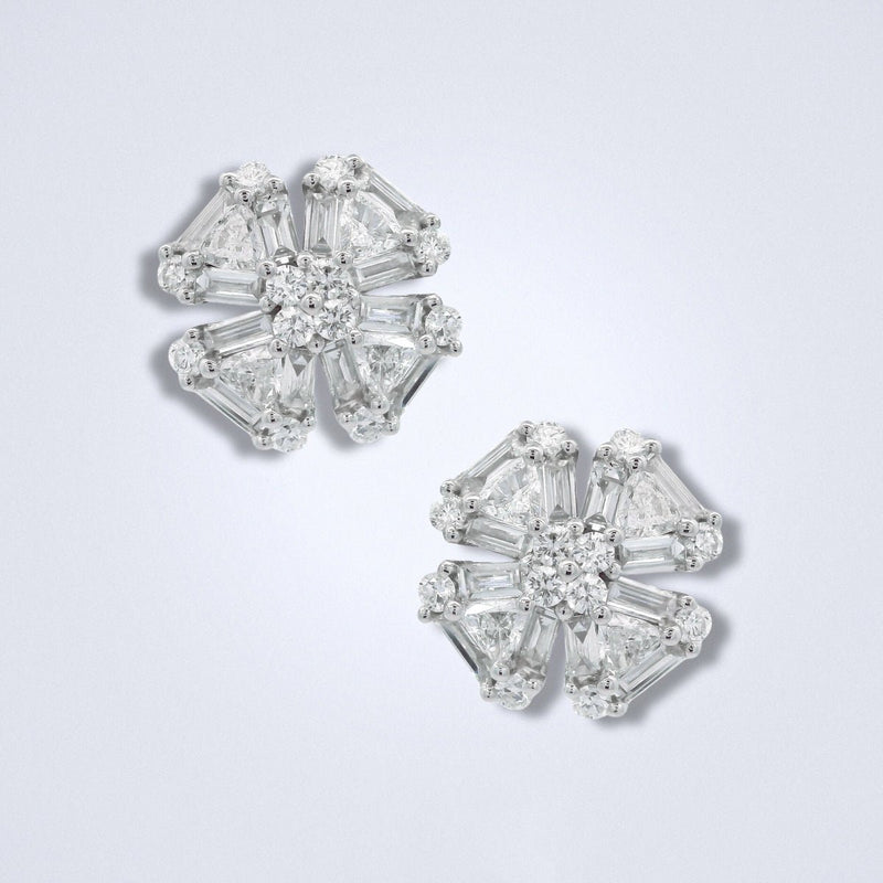 Sparkling Windmill Diamond Earrings - Benny's Gems Creations