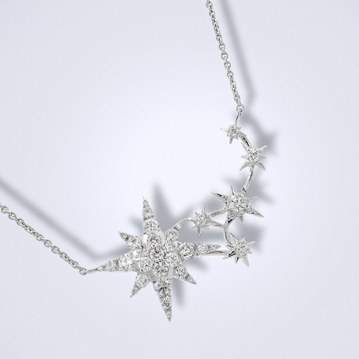 Sparkly Stars Diamond Necklace - Benny's Gems Creations