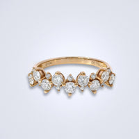 Starry Fairway Diamond Stack Ring - Benny's Gems Creations
