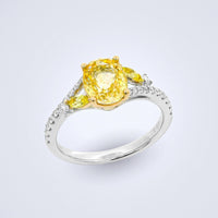 Sunlight Sapphire Diamond Ring - Benny's Gems Creations