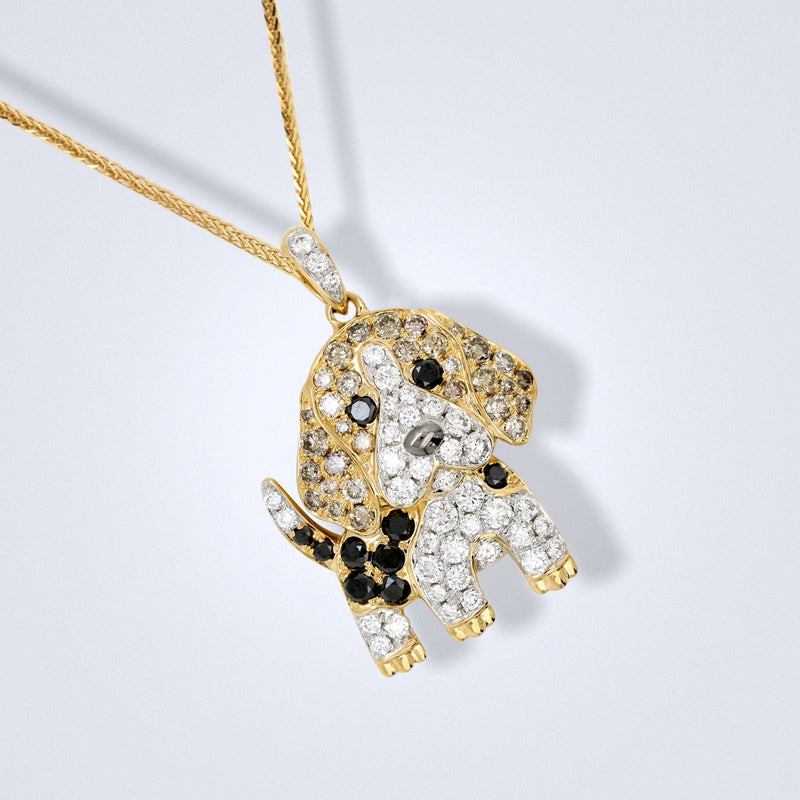 Sweet Beagle Diamond Pendant - Benny's Gems Creations