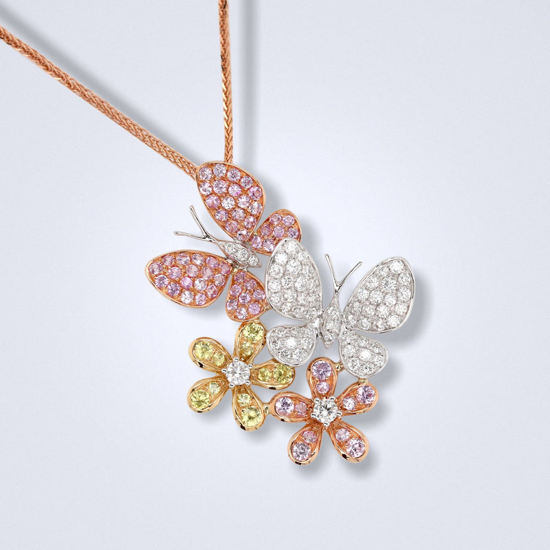 Sweet Sapphire Flutter Pendant - Benny's Gems Creations