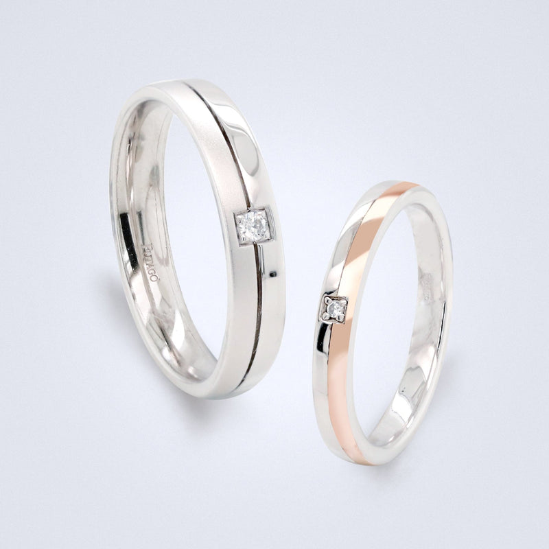 Sweet Serenity Wedding Band - Futago Bridal - Benny's Gems Creations