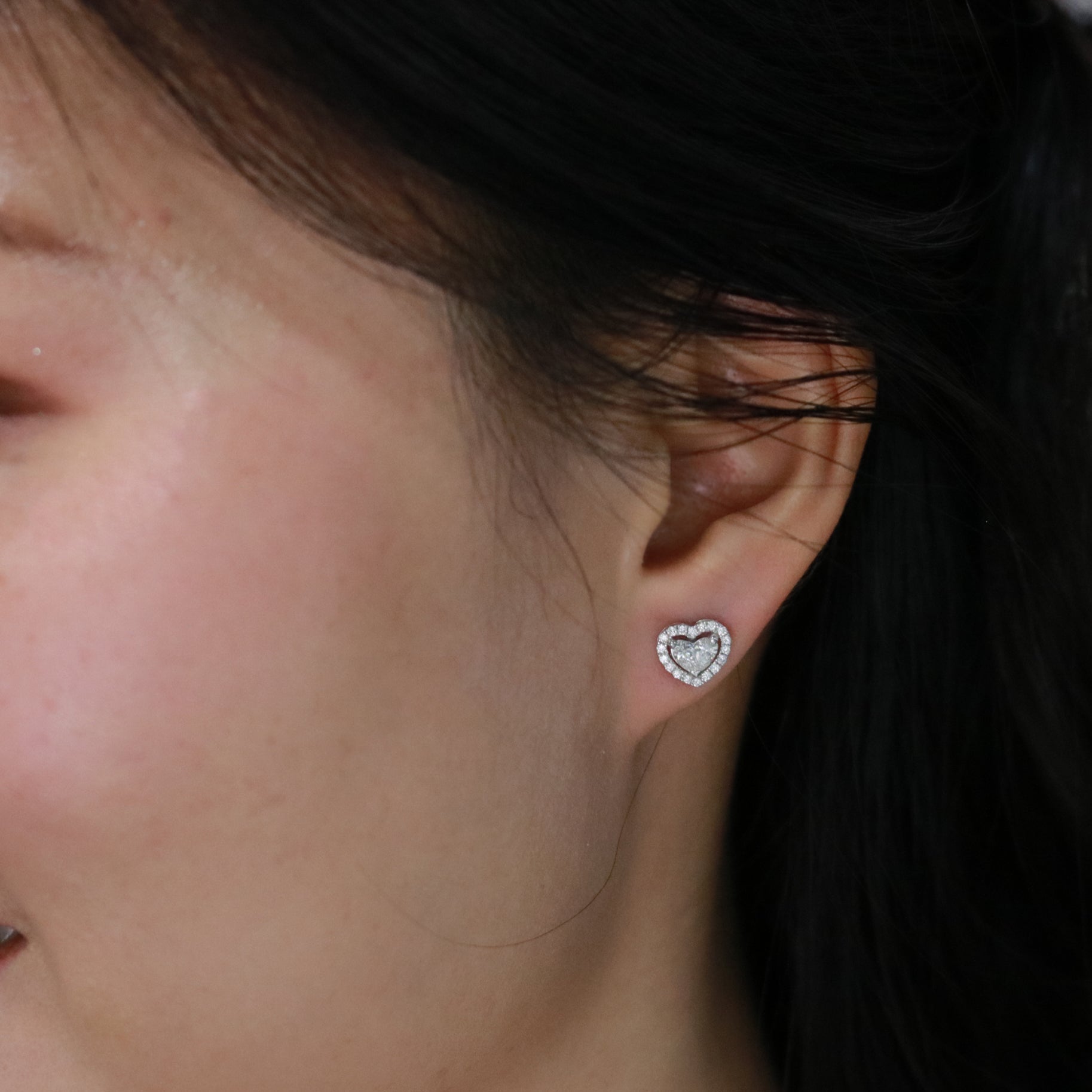 Sweetheart Diamond Earrings - Benny's Gems Creations