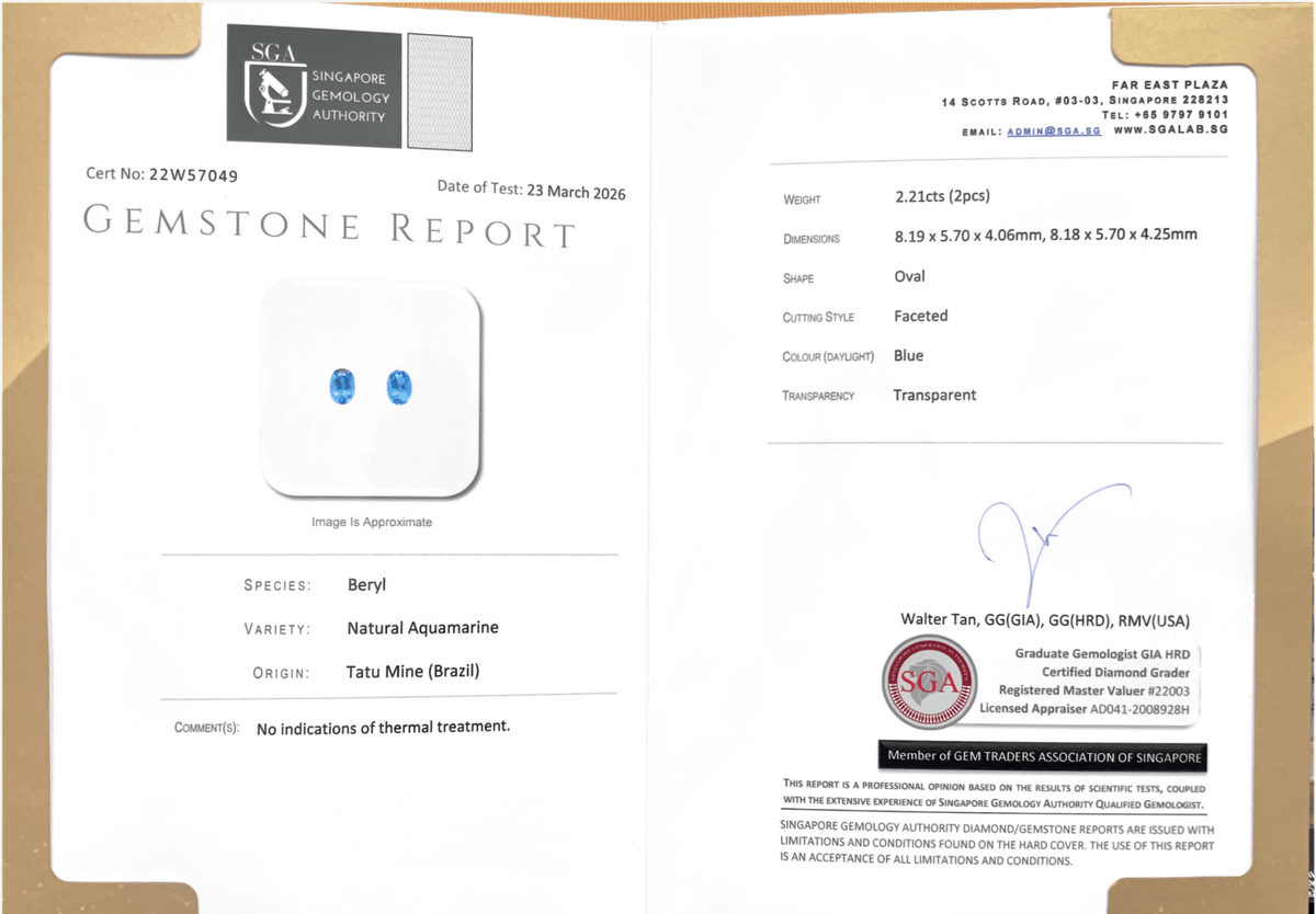 Tatú Mine Aquamarine Halo Diamond Stud Earrings - Benny's Gems Creations