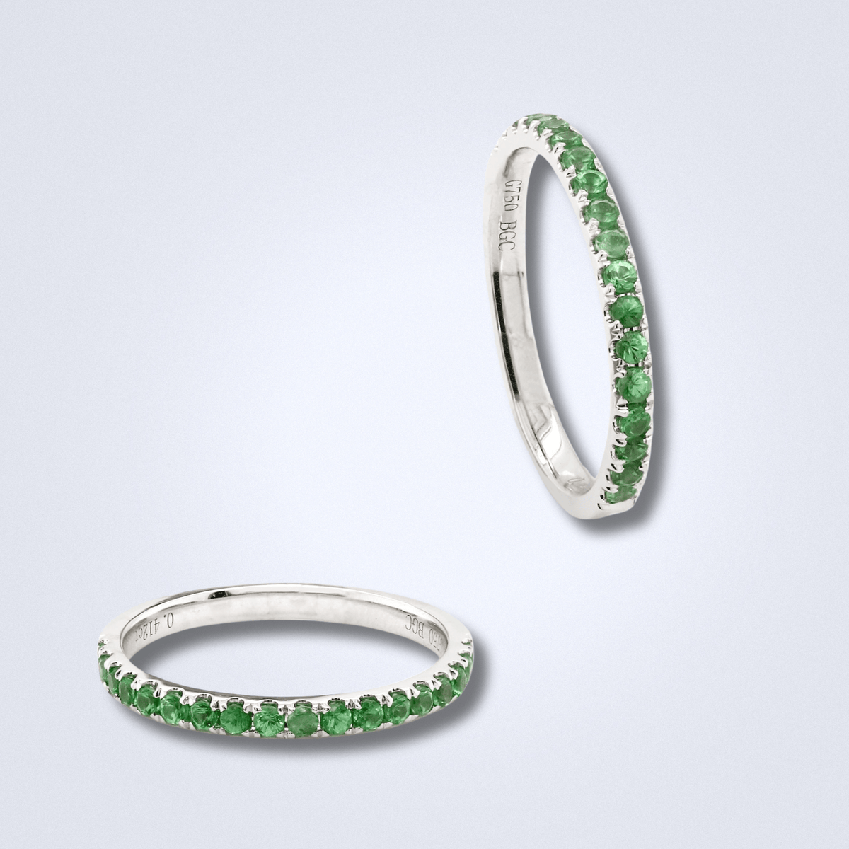 Tsavorite Stack Ring - Benny's Gems Creations