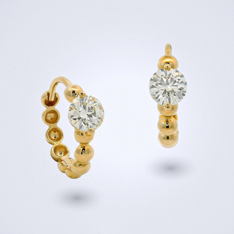 Twinkle Loop Diamond Earrings - Benny's Gems Creations