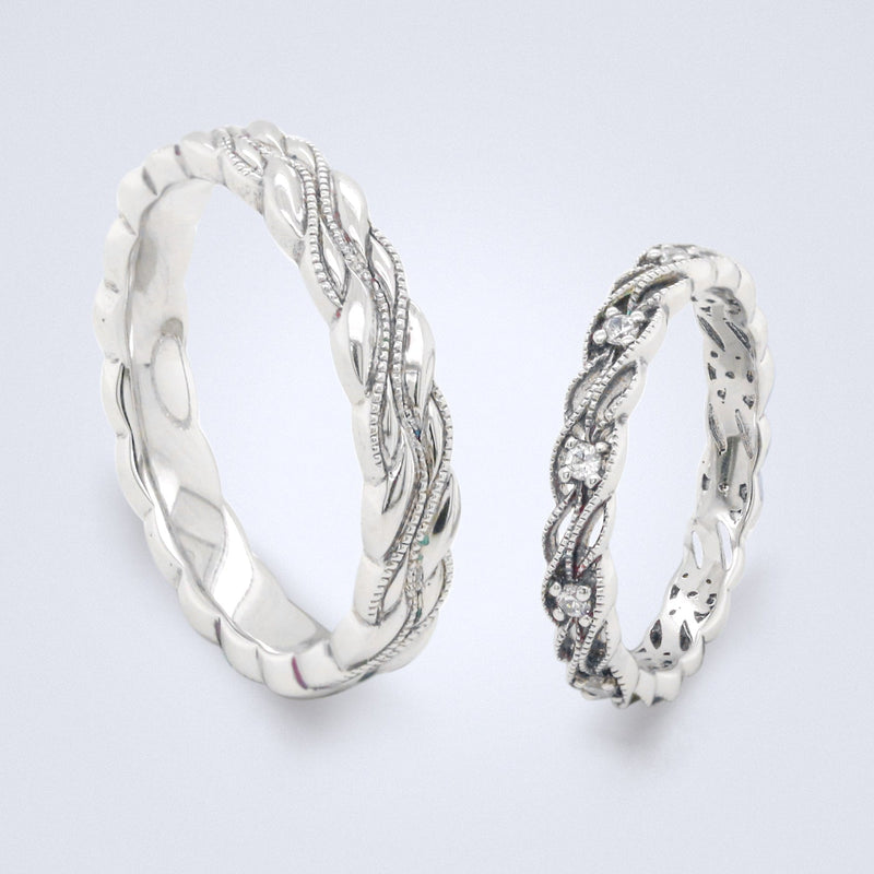 Veliano Wedding Bands - Futago Bridal - Benny's Gems Creations