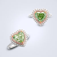 Verdant Glow Diamond Ring - Benny's Gems Creations