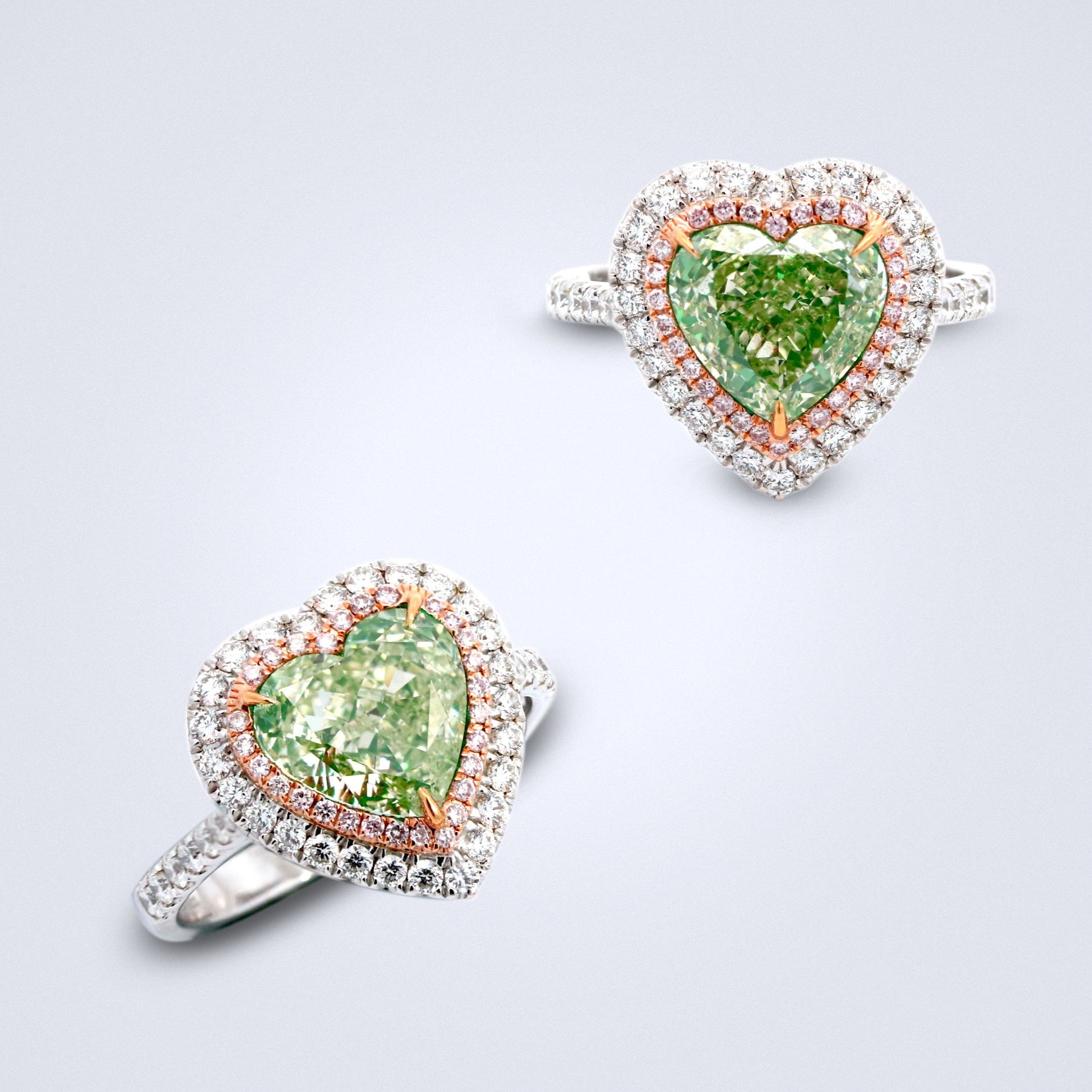 Verdant Glow Diamond Ring - Benny's Gems Creations