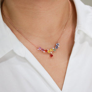 Vivid Harmony Sapphire Necklace - Benny's Gems Creations