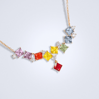 Vivid Harmony Sapphire Necklace - Benny's Gems Creations