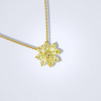 Yellow Blossom Diamond Pendant - Benny's Gems Creations
