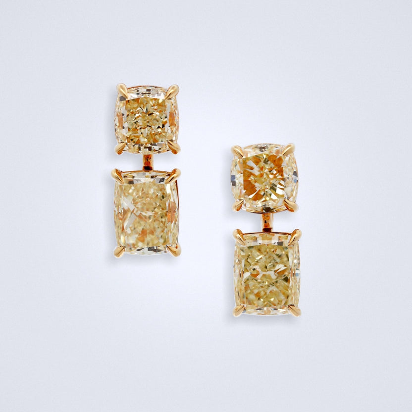 Sparkling Yellow Diamond Drops – Benny's Gems Creations