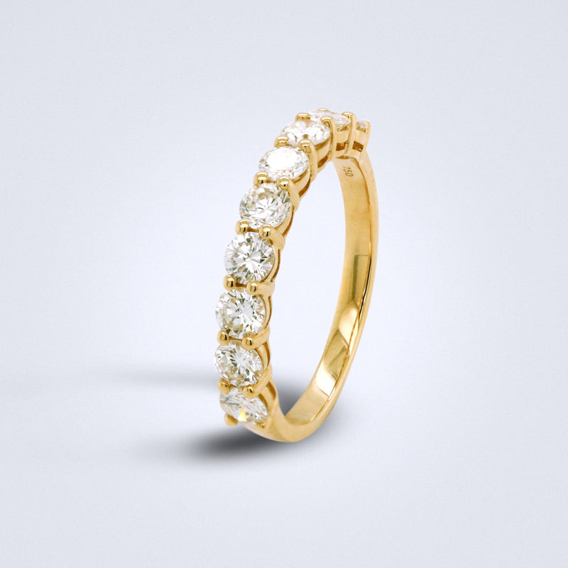 Yellow Gold Diamond Stack Ring - Benny's Gems Creations