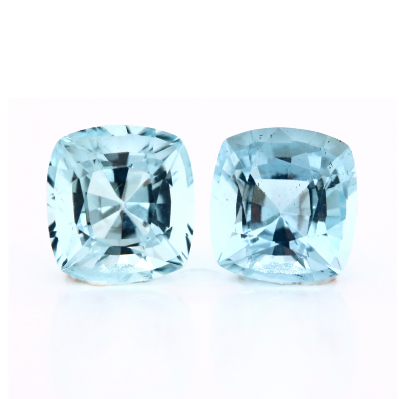 3.10cts cushion aquamarine