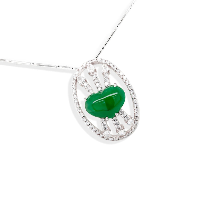 jade diamond pendant