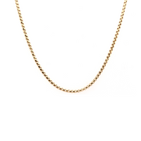 sleek yellow gold box chain