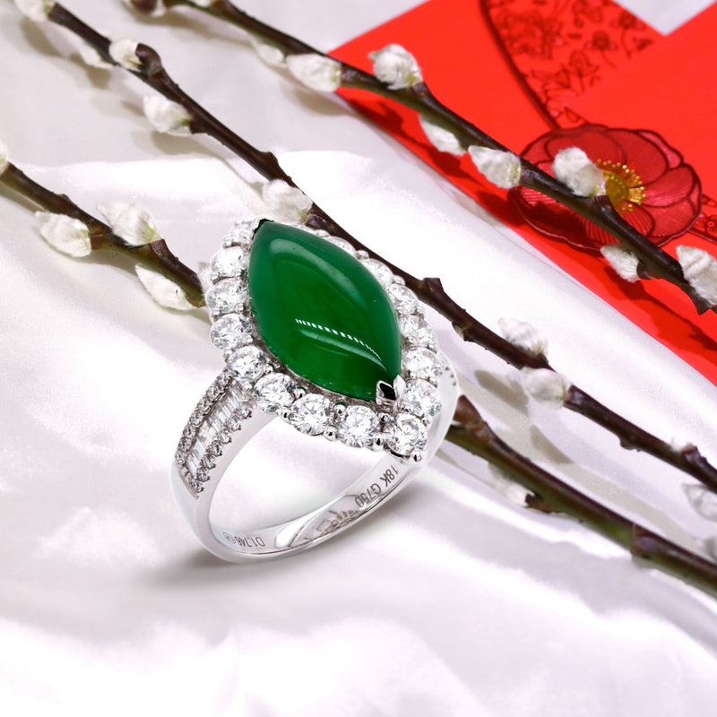 jadeite diamond ring