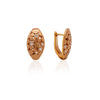 rose gold diamond earrings