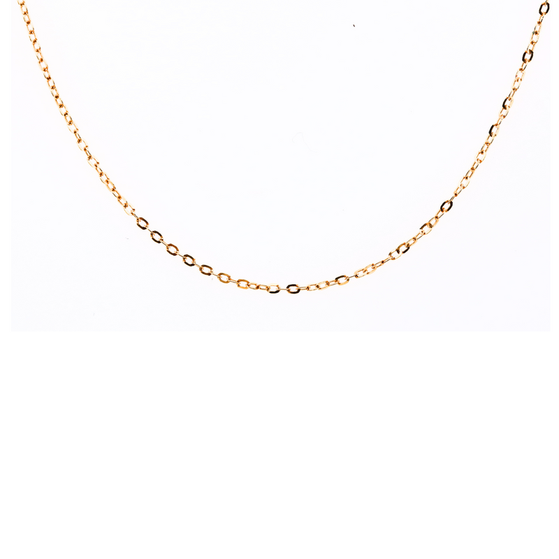 delicate yellow gold chain