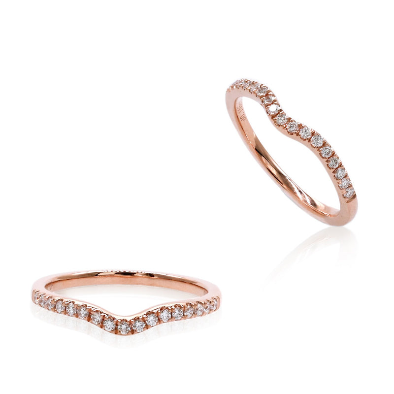 rose gold diamond ring