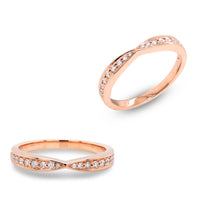 rose gold diamond ring