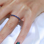 sapphire stack ring 