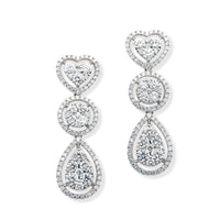 dangling diamond earrings