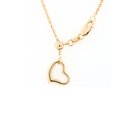 Adjustable Curb Chain with Big Heart Charm