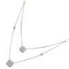 casual layered diamond necklace