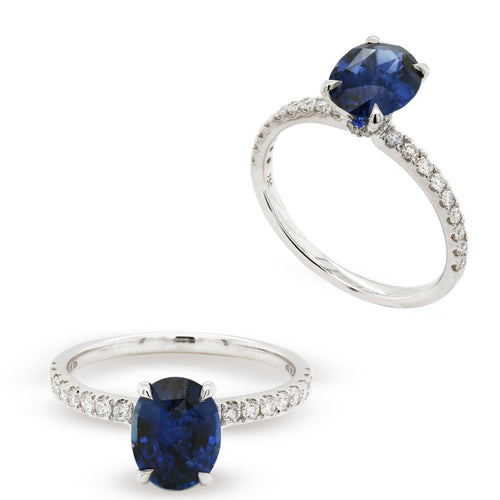 sapphire diamond engagement ring