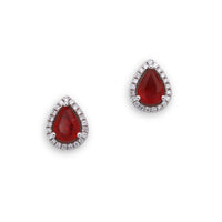 Ruby Floating Fantasy Diamond Earrings