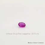 0.73CT Unheated Pink Oval Sapphire
