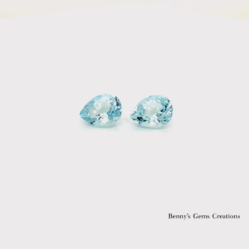 3.46CTS Aquamarine Pair