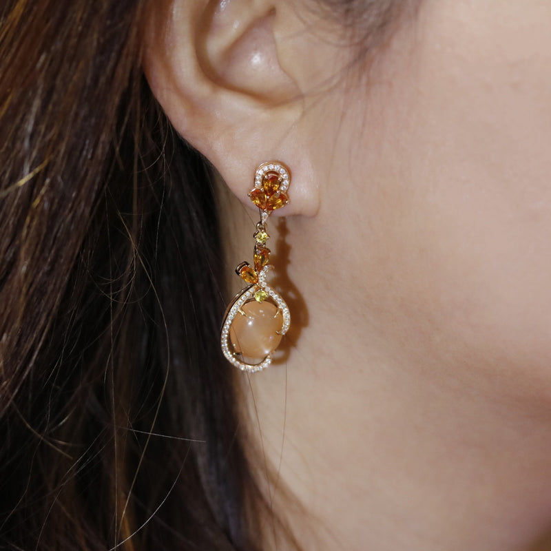 moonstone earring