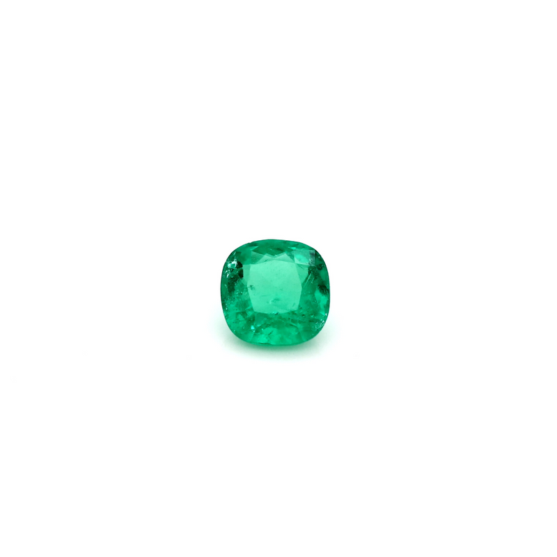 0.86cts intense green colombian emerald