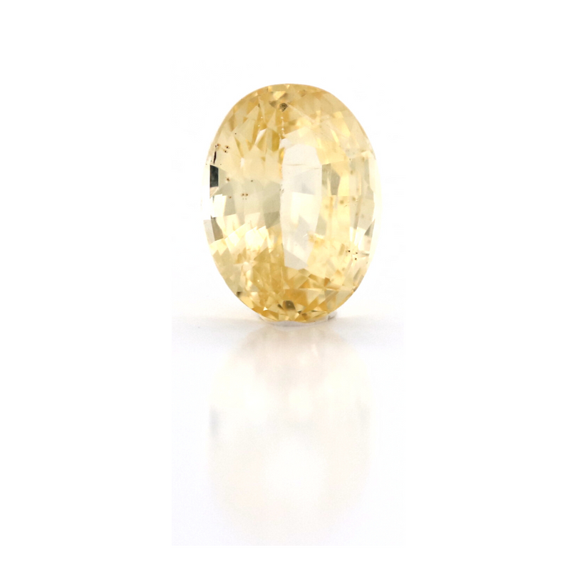 2.18cts unheated yellow sapphire