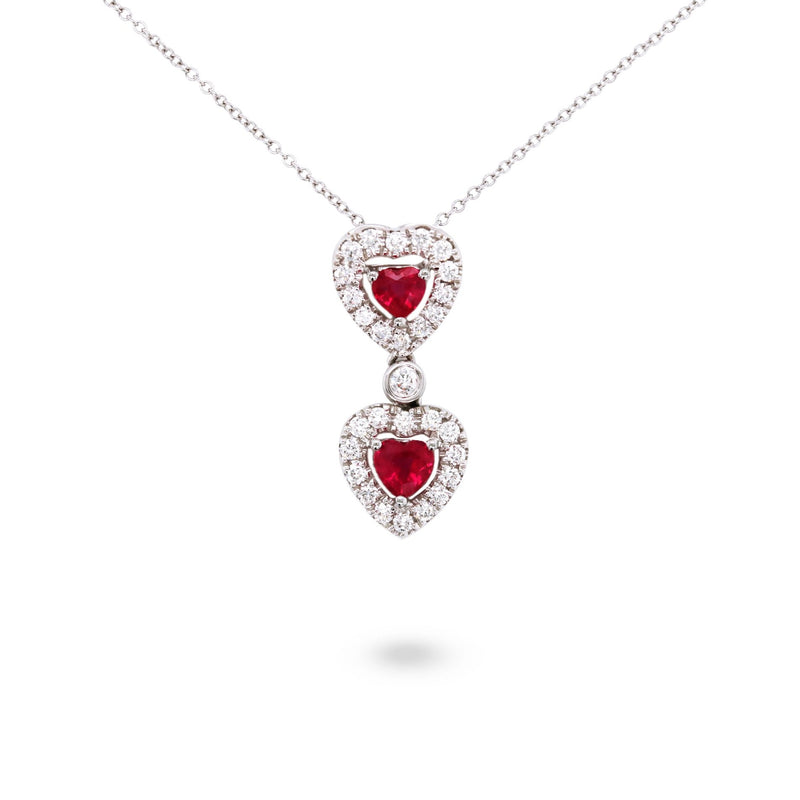 ruby diamond pendant
