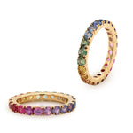 rainbow sapphire eternity ring
