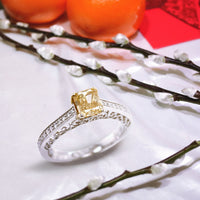 yellow diamond ring