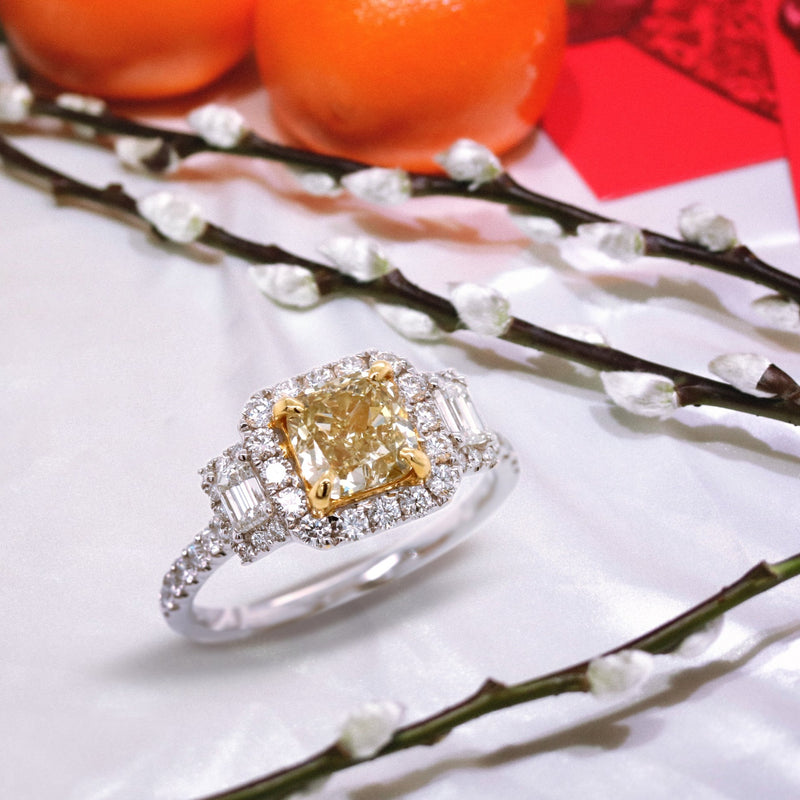 yellow diamond ring