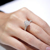 brilliant diamond ring modeled