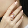 fantasy sapphire diamond ring modeled