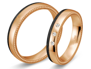 Breuning Designer Carbon Wedding Bands