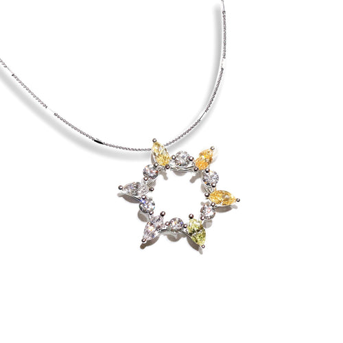 fancy diamond star pendant